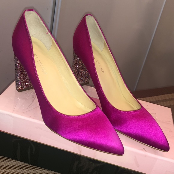 ❤Ivanka Trump❤ Pink Bling Shoes - Picture 1 of 10